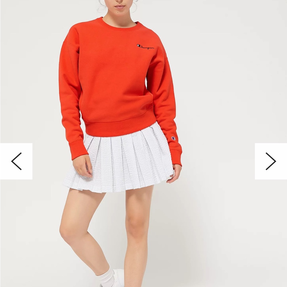 Champion UO Exclusive Script Crew Neck Sweatshirt reverse weave extra small - Picture 2 of 7